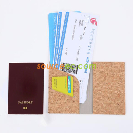Customization Pu Cork Passport Cover Corporate Gifts