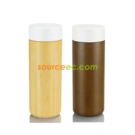 Stainless Steel Cup With Bamboo Shell