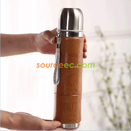 Customization Bamboo Shell Heat Preservation Cup Corporate Gifts