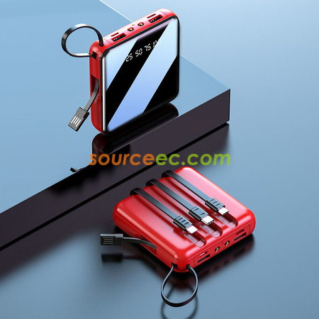 Customization 10000mAh Power Bank with In-Built Type C / Micro / Lightning Corporate Gifts
