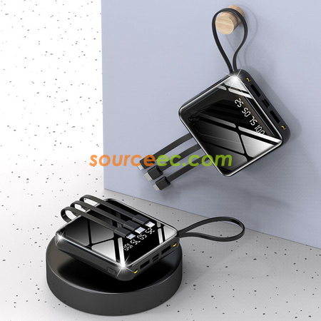 Customization 10000mAh Power Bank with In-Built Type C / Micro / Lightning Corporate Gifts