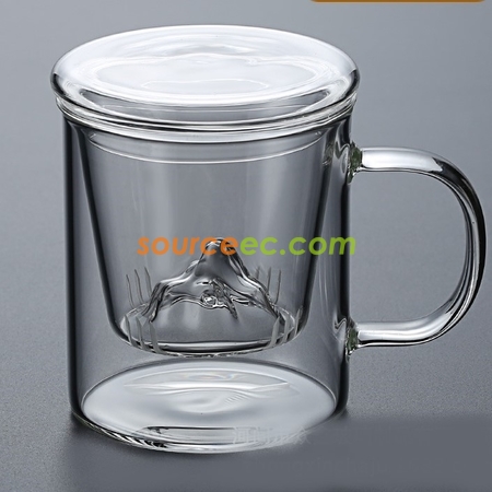Customization Double-Layer Glass With Lid Corporate Gifts