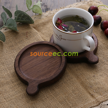 Customization Japanese Wooden Coffee Coaster Corporate Gifts
