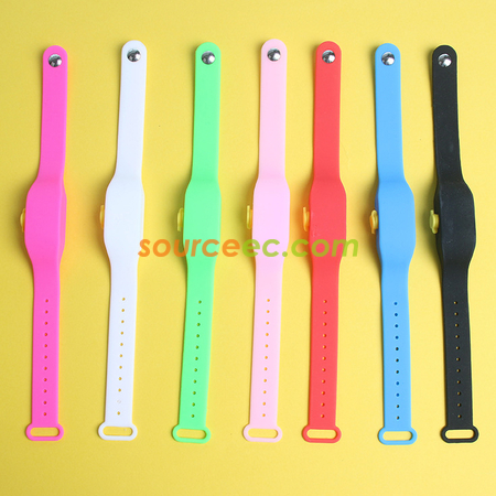 Silicone Hand Sanitizer Bracelet (With Bottle)