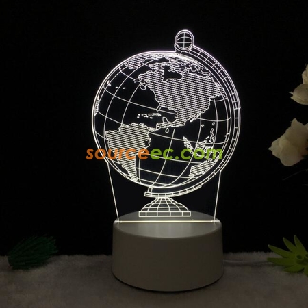Customization Led Acrylic Stereo Desk Lamp Corporate Gifts