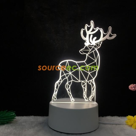 Customization Led Acrylic Stereo Desk Lamp Corporate Gifts