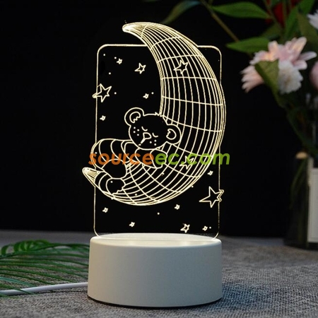 Customization Led Acrylic Stereo Desk Lamp Corporate Gifts
