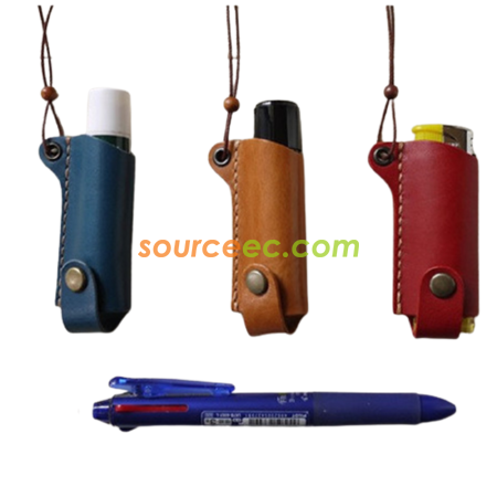 Hand Sanitizer Leather Case