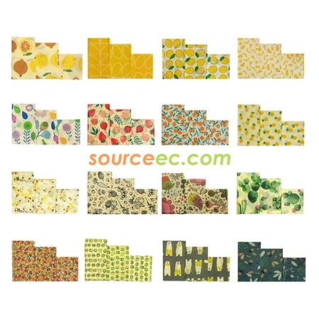 Customization Reusable Food Wraps Beeswax Cloth Corporate Gifts