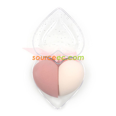 Customization Heart-shaped Make-up Sponge Set Corporate Gifts