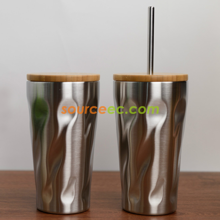 Customization 500ML Stainless Steel Coffee Thermos with Straw Corporate Gifts