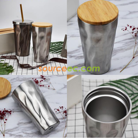 Customization 500ML Stainless Steel Coffee Thermos with Straw Corporate Gifts