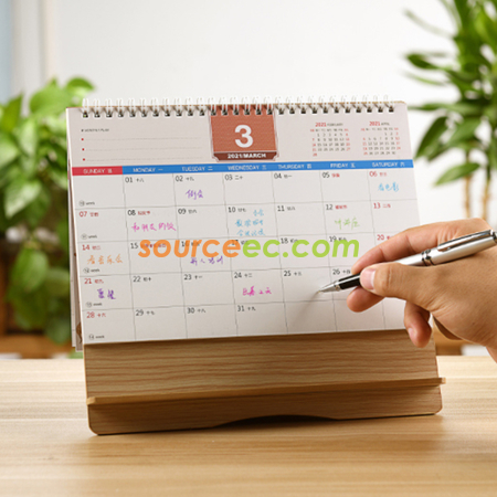 Customization Creative Wooden Calendar Corporate Gifts