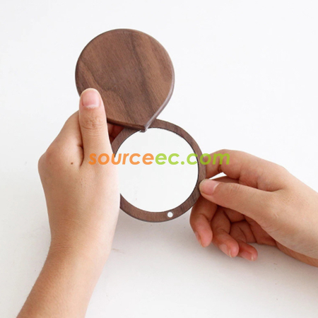 Customization Wooden Makeup Mirror Corporate Gifts