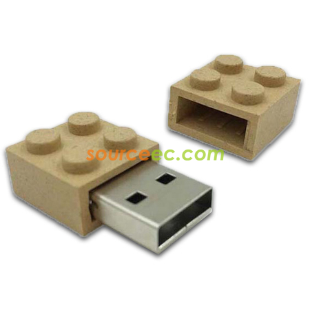 Customization Eco-friendly Block USB Flash Drive Corporate Gifts