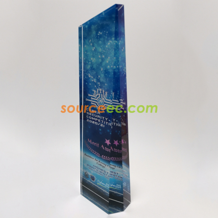 Customization Color Printing Crystal Trophy Corporate Gifts