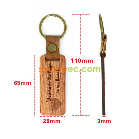 Customization Wooden Keychain Corporate Gifts