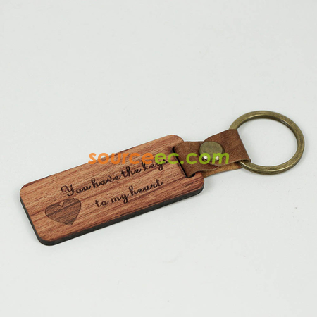 Customization Wooden Keychain Corporate Gifts