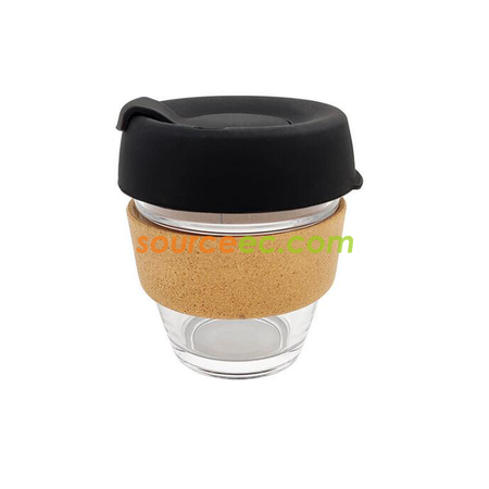 Customization Cork Silicone Glass Coffee Cup Corporate Gifts
