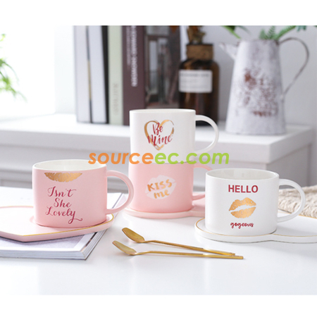 Customization Coffee Cup And Saucer Set Corporate Gifts