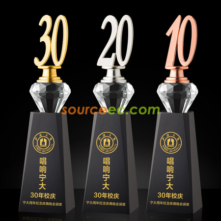 Customization Anniversary Crystal Trophy Corporate Gifts