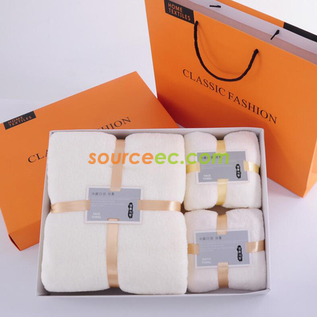 Customization Coral Velvet Towel Gift Box Corporate Gifts