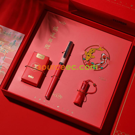 Customization Gift Pen Bookmark Fortune Koi Gift Box Set Corporate Gifts