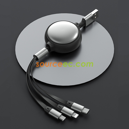 Customization Makaron Three In One Telescopic Data Line Corporate Gifts