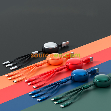 Customization Makaron Three In One Telescopic Data Line Corporate Gifts