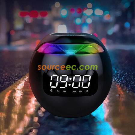 Customization Round Colorful Clock Bluetooth Speaker Corporate Gifts