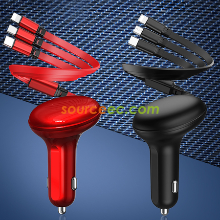 Customization Three In One Car Charger Corporate Gifts