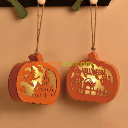 Customization Wooden Pumpkin Lamp Corporate Gifts