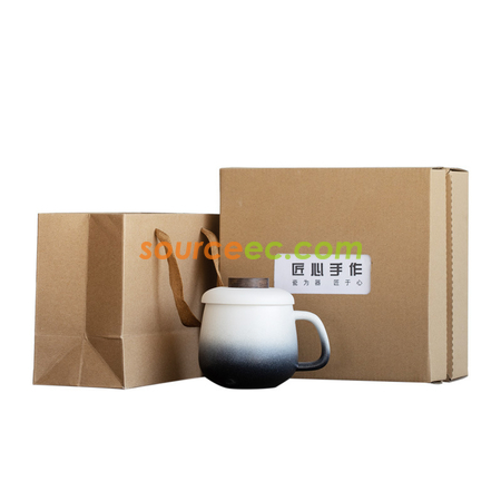 Customization Ceramic Cup With Infuser Corporate Gifts