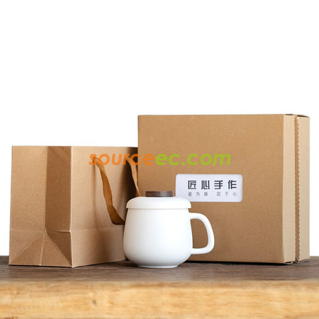 Customization Ceramic Cup With Infuser Corporate Gifts