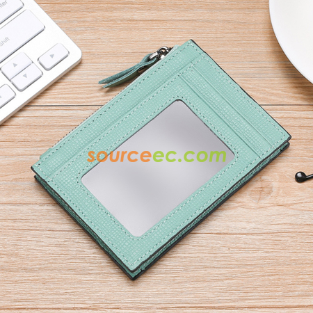 Customization Antimagnetic leather Coin Purse Corporate Gifts