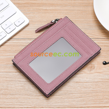 Customization Antimagnetic leather Coin Purse Corporate Gifts