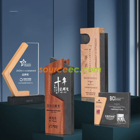 Customization Wood Inkstone Trophy Corporate Gifts