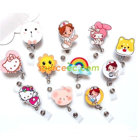 Color Printing Acrylic Retractable Buckle