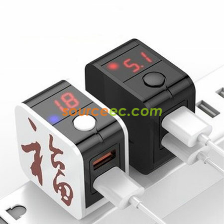 Customization Dual-USB Travel Adapter Corporate Gifts