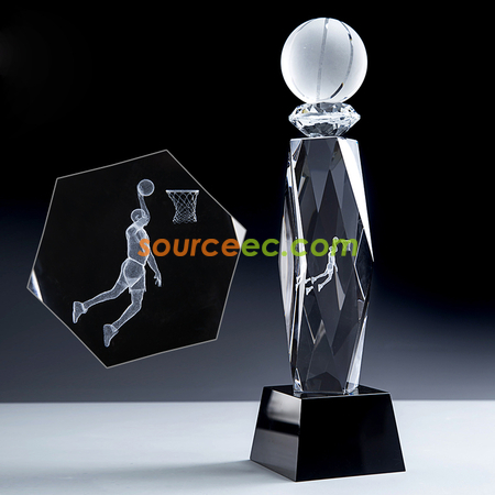 Customization Basketball Crystal Seat Corporate Gifts