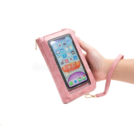 Customization PU Wallet With Touch Phone Bag Corporate Gifts