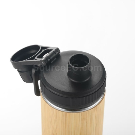 Customization Portable Bamboo Shell Thermos Cup With Cover Corporate Gifts