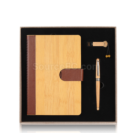 Customization Business Notebook Pen USB Set Corporate Gifts