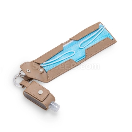 Customization PU Storage Bag For Hand Sanitizer And Mask Corporate Gifts