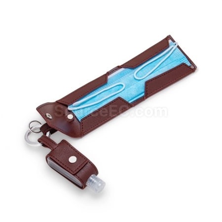 Customization PU Storage Bag For Hand Sanitizer And Mask Corporate Gifts