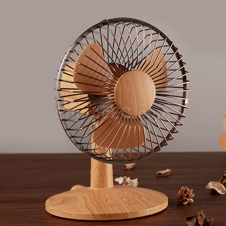 Customization Wood Grain Mini Fan Corporate Gifts
