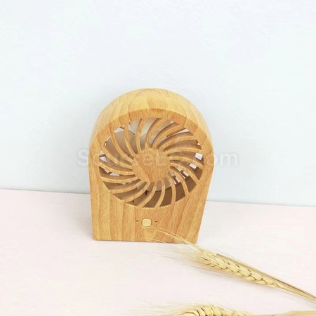 Customization Wood Grain Mini Fan Corporate Gifts
