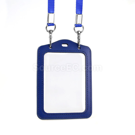 Customization PU Badge Holder with Lanyard Corporate Gifts