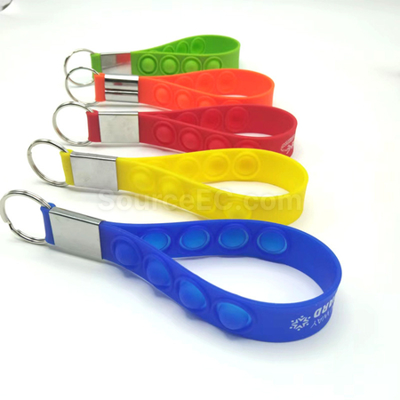 Customization Pop It Fidget Keychain Corporate Gifts