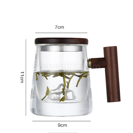 Customization Double-Layer Glass With Lid Corporate Gifts